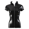 latex shirt zip black 6