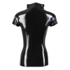 latex shirt zip black 7