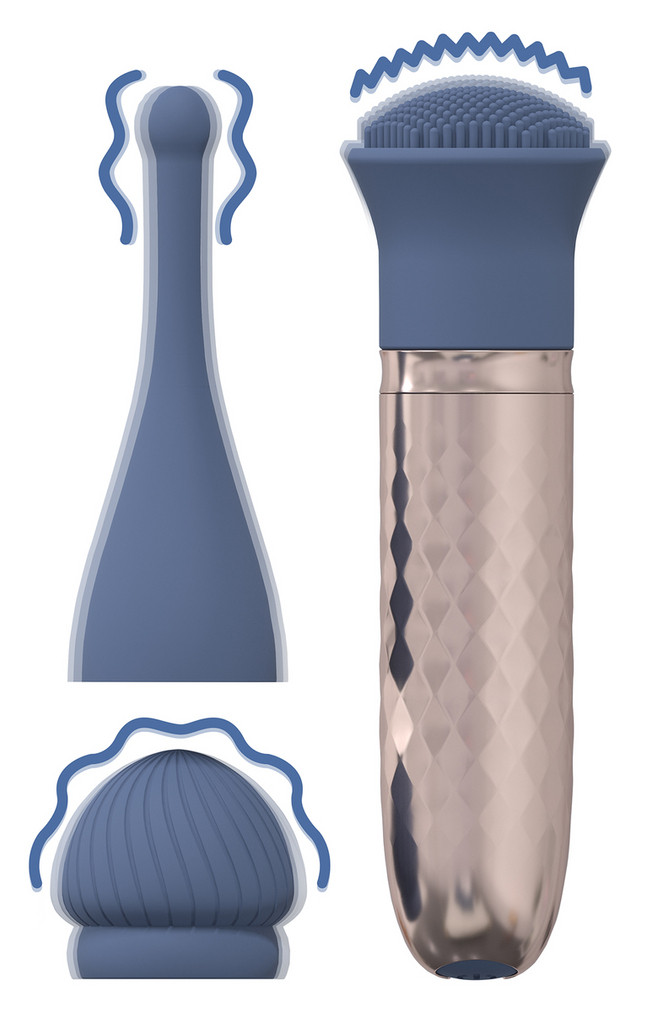 le-thrill-vibrateur-interchangeable-10-vitesses-bleu le thrill vibrateur interchangeable 10 vitesses bleu