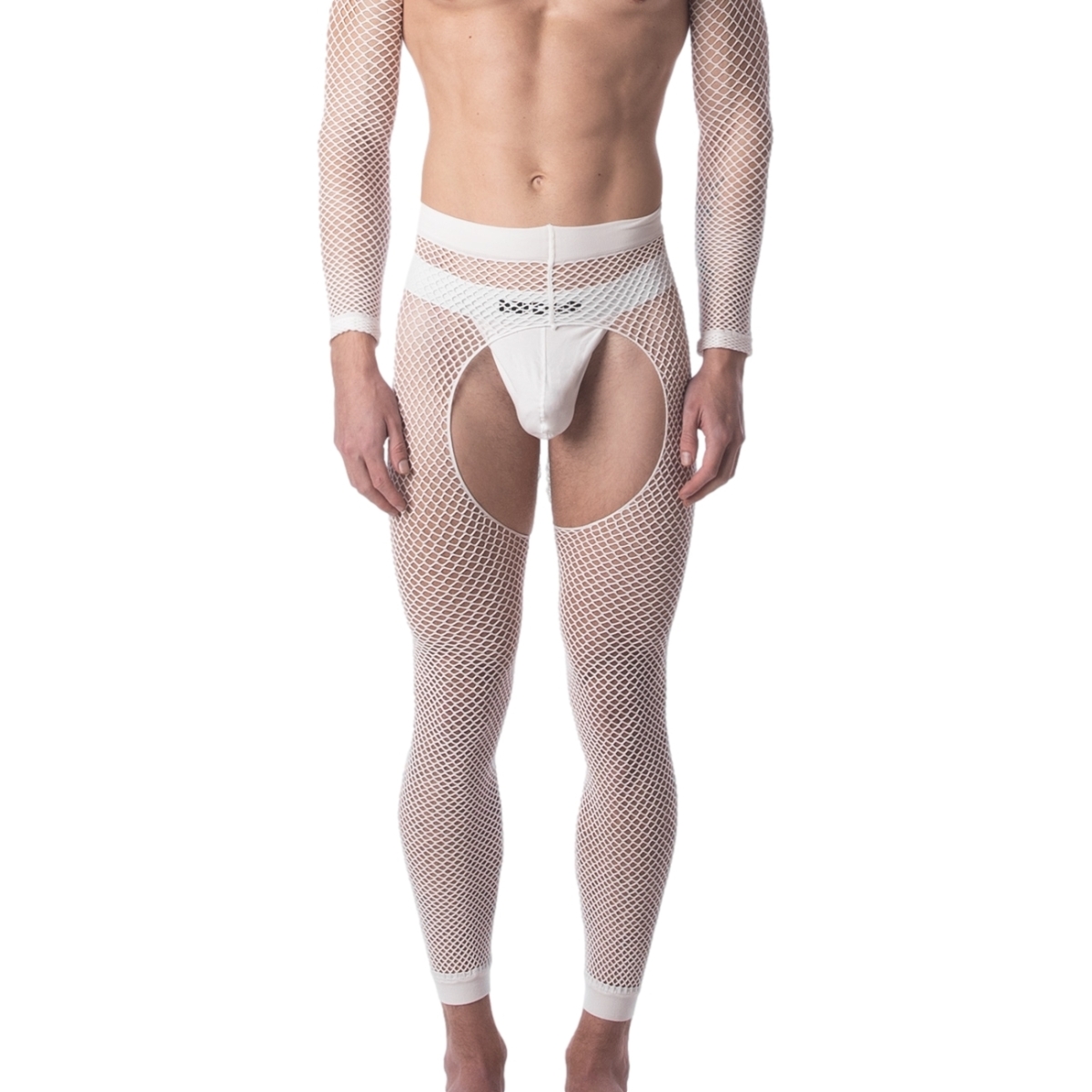 legging filet cacci blanc