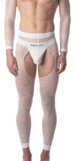 legging filet cacci blanc