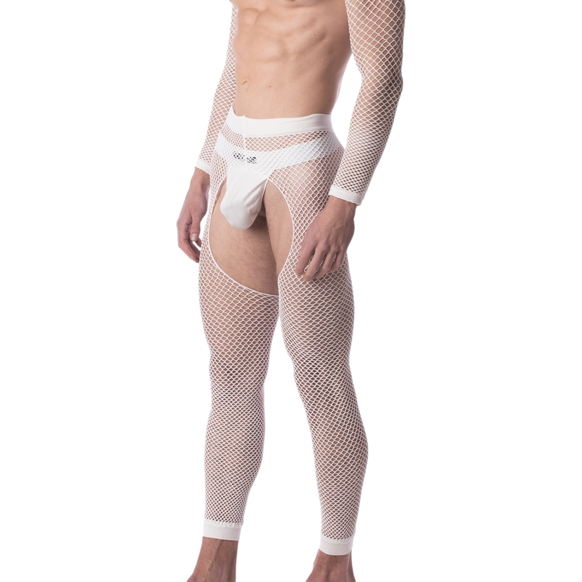 legging filet cacci blanc 2