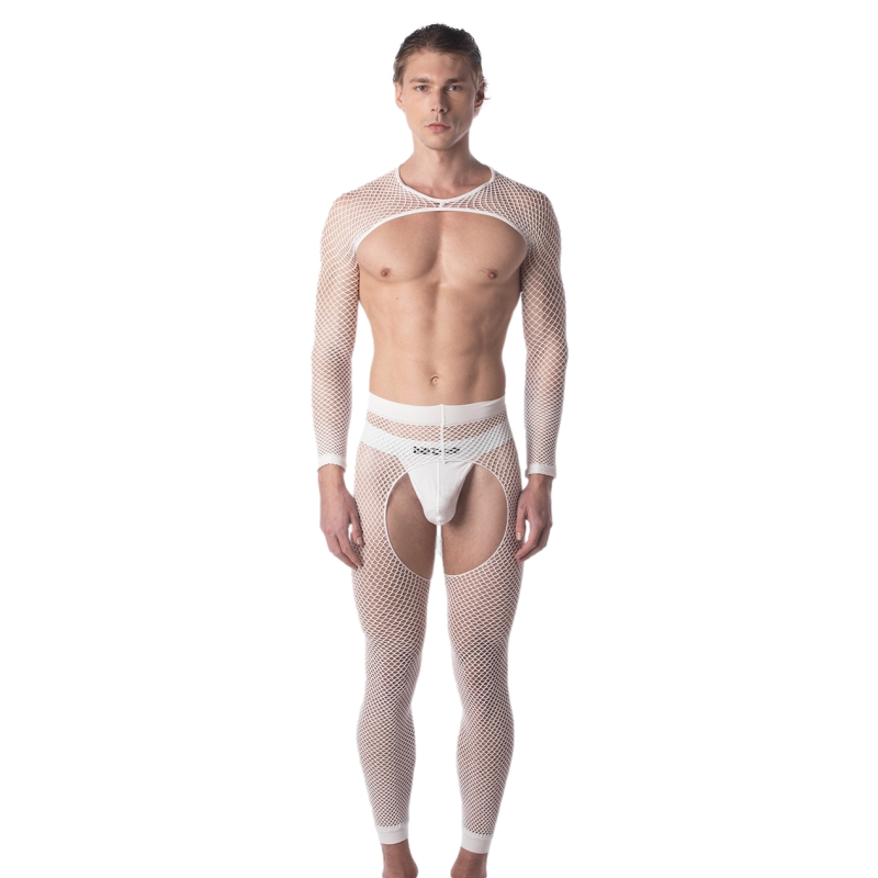 legging filet cacci blanc 4