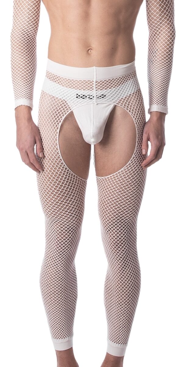 legging filet cacci blanc