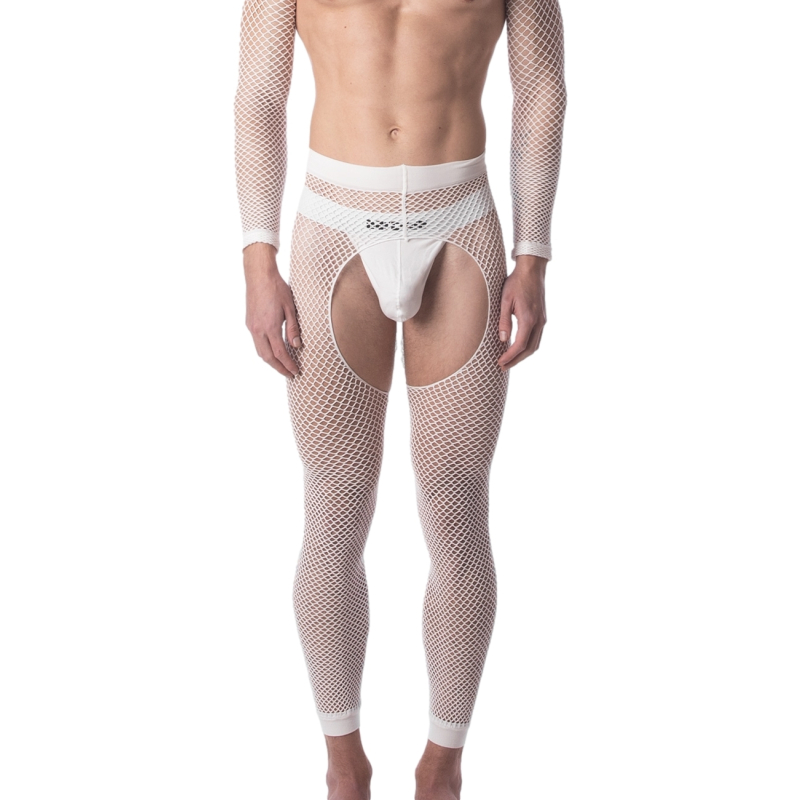 legging filet cacci blanc