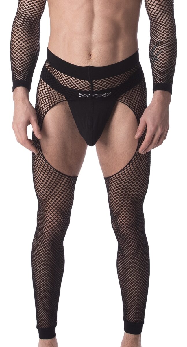 legging filet cacci noir
