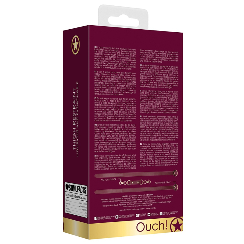liens pour les cuisses thigh luxy rouge 5