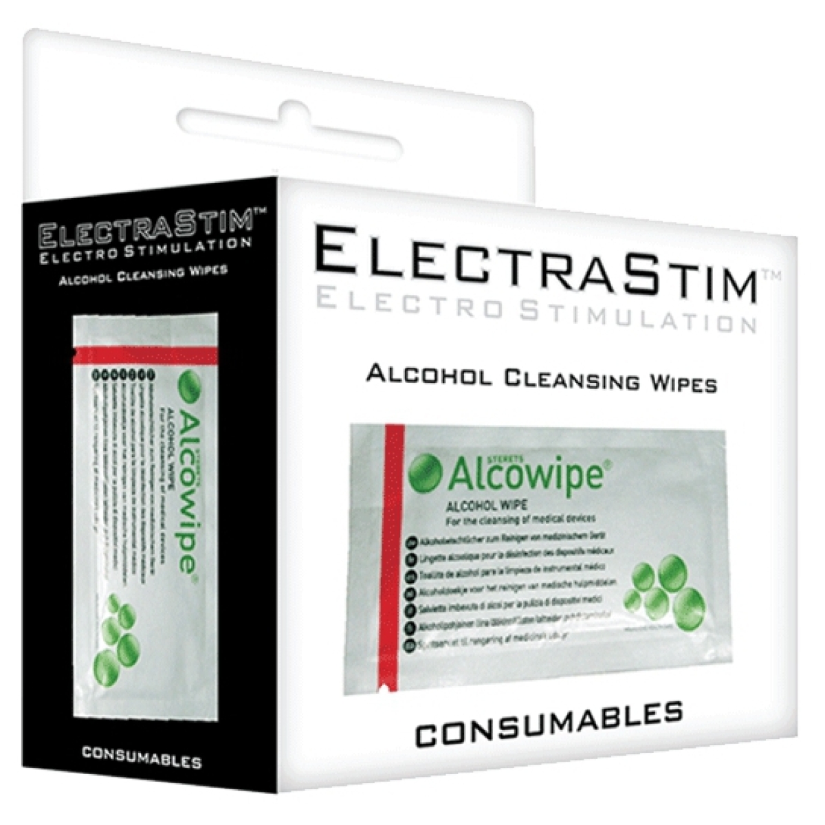 lingettes nettoyantes alcoolisees electrastim x10 1
