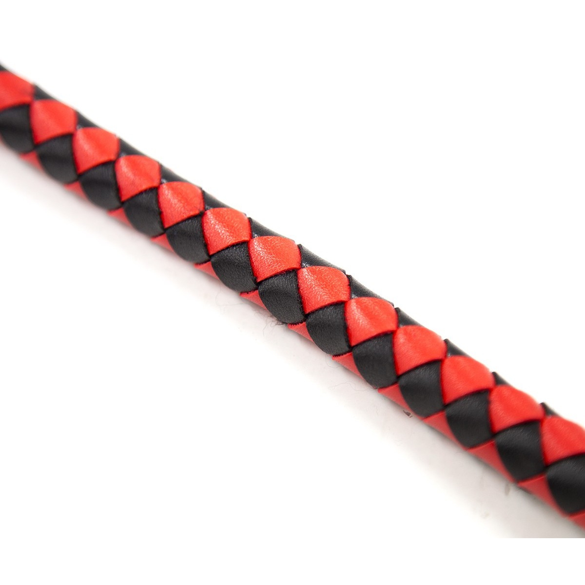 long fouet whip duo 190cm noir et rouge 1