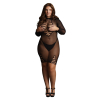 long sleeve fishnet dress 2