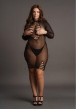 long sleeve fishnet dress 6