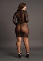 long sleeve fishnet dress 7
