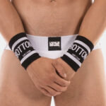 lot de 2 bandeaux de poignets bottom noirs