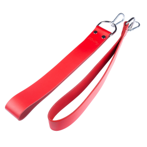 lot de 2 supports pieds pour sling en cuir rouge