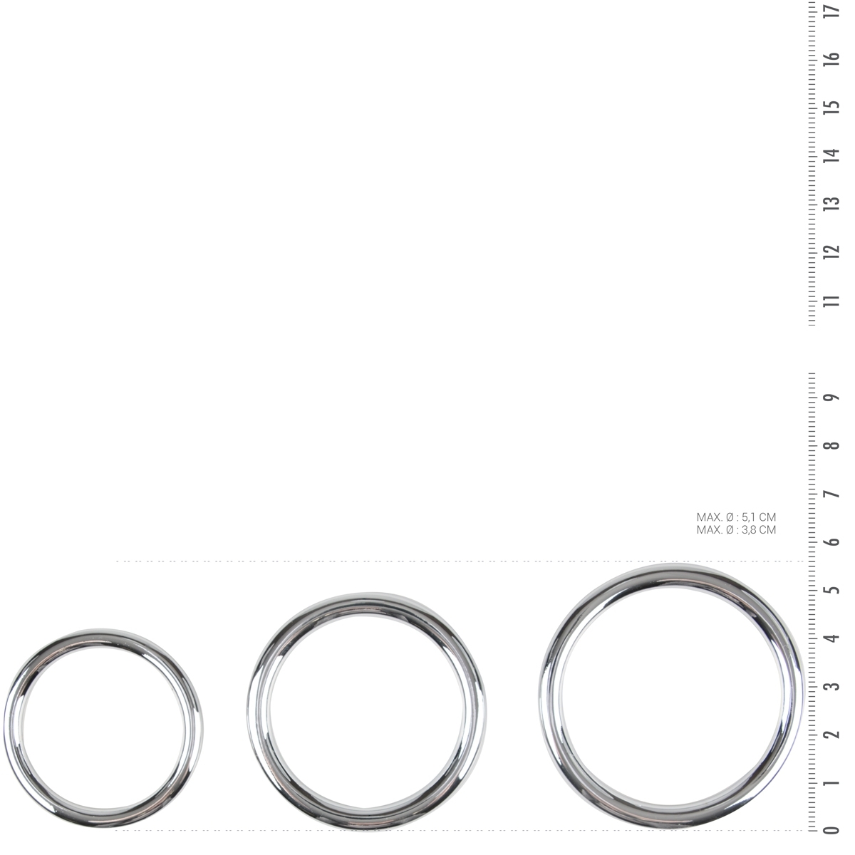 lot de 3 cockrings sinner rings 40 a 50mm 2