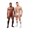 lot de 3 jockstraps mister b toronto blanc noir rouge 3