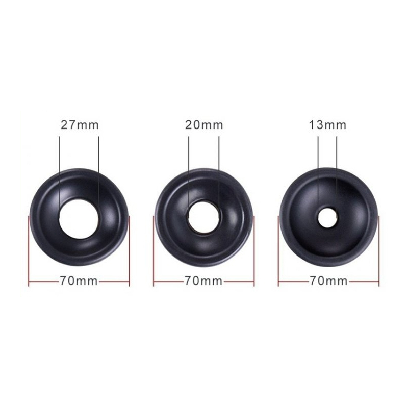 lot de 3 manchons souples pour pompe de penis 60mm 5