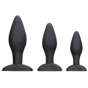 lot de 3 plugs apex butt silicone scaled