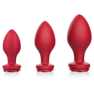 lot de 3 plugs bijou rosa roses