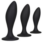 lot de 3 plugs en silicone curve kit noirs