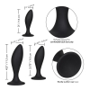 lot de 3 plugs en silicone curve kit noirs 2
