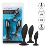 lot de 3 plugs en silicone curve kit noirs 3