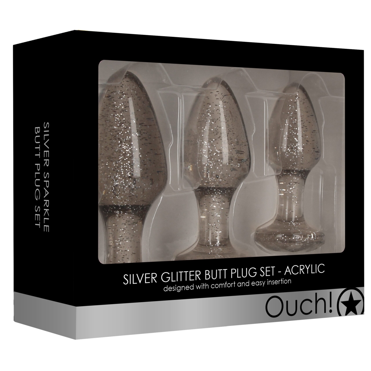 lot de 3 plugs glitter argentes 1 scaled