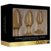 lot de 3 plugs glitter or 1 scaled