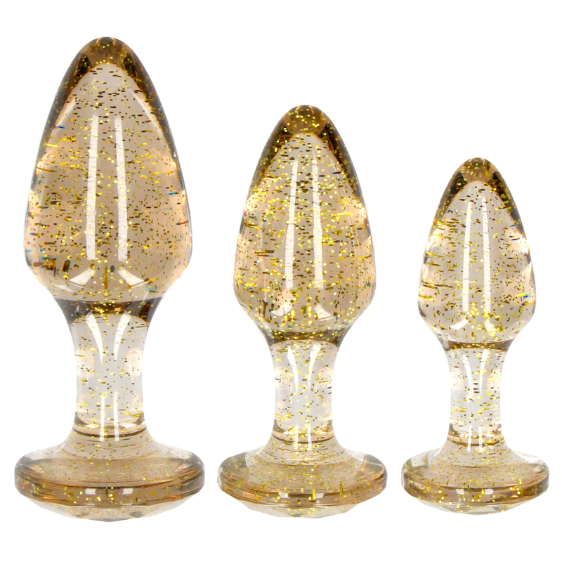 lot de 3 plugs glitter or scaled