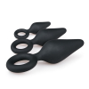 lot de 3 plugs pointy 10 x 45 cm noir 3