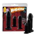 lot de 3 plugs rubevil noirs 1