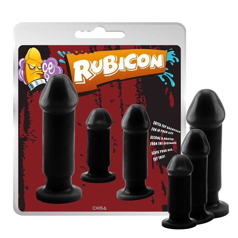 lot de 3 plugs rubevil noirs 1