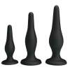 lot de 3 plugs silicone debutant