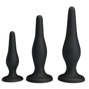lot de 3 plugs silicone debutant