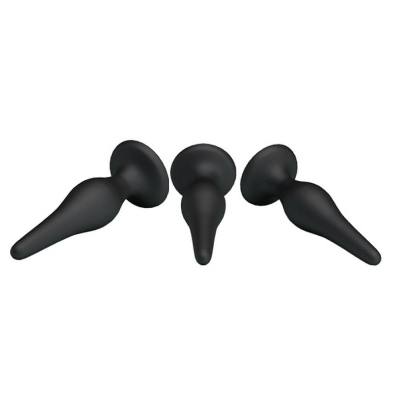 lot de 3 plugs silicone debutant 6