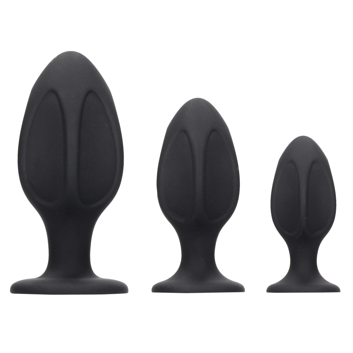 lot de 3 plugs silicone diamond scaled