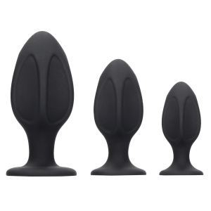 lot de 3 plugs silicone diamond scaled