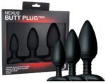 lot de 3 plugs silicone trio nexus noirs 2