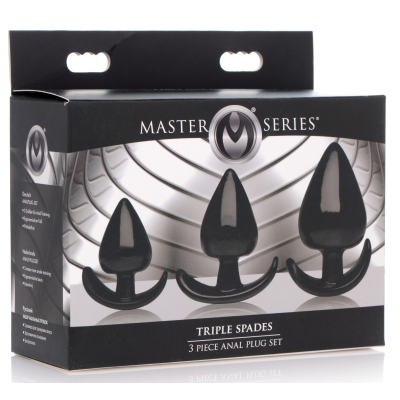 lot de 3 plugs spades noir 1 scaled