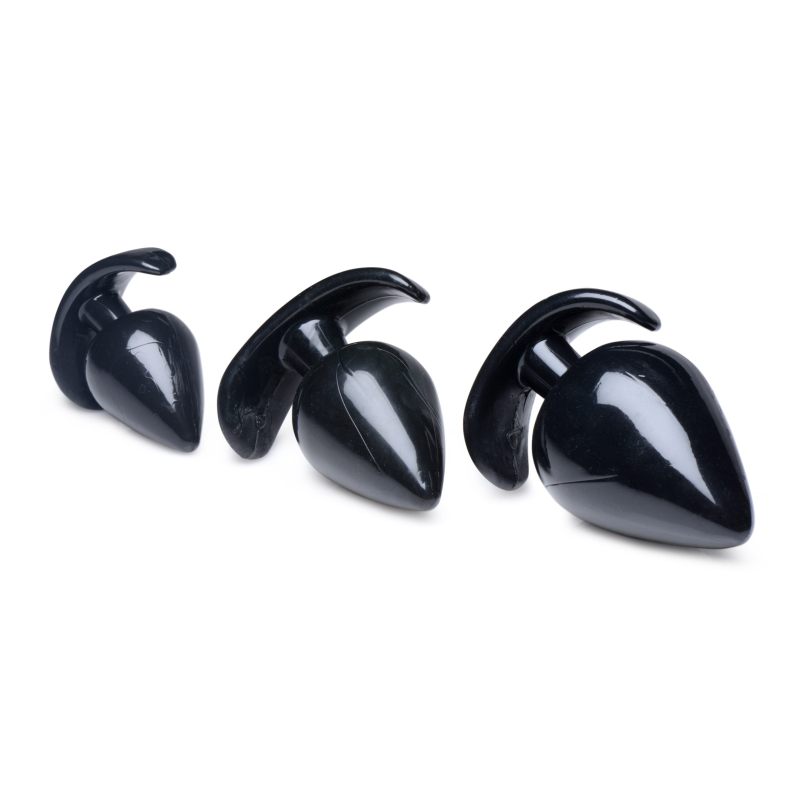 lot de 3 plugs spades noir 3 scaled