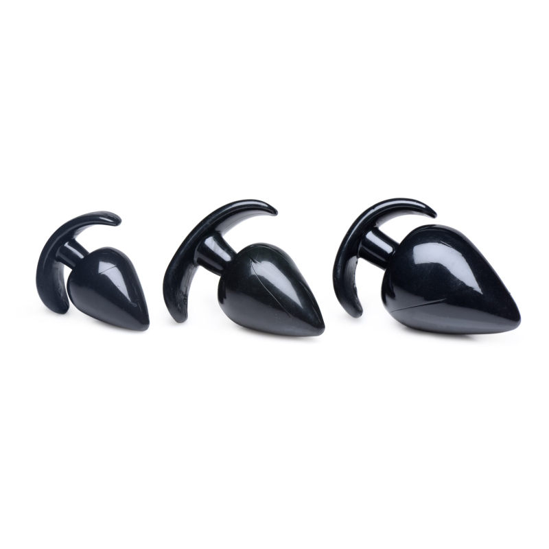 lot de 3 plugs spades noir 4 scaled