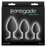 lot de 3 plugs triple ace noirs 1