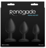 lot de 3 plugs triple ace noirs 3