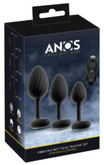 lot de 3 plugs vibrants vrillass noirs 10 vibrations 1