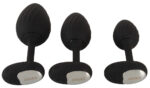 lot de 3 plugs vibrants vrillass noirs 10 vibrations 3