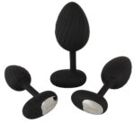 lot de 3 plugs vibrants vrillass noirs 10 vibrations 4