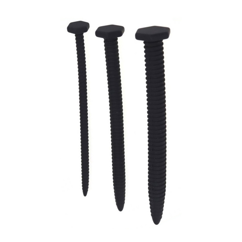 lot de 3 tiges a uretre silicone 145cm diametres 6 a 13mm