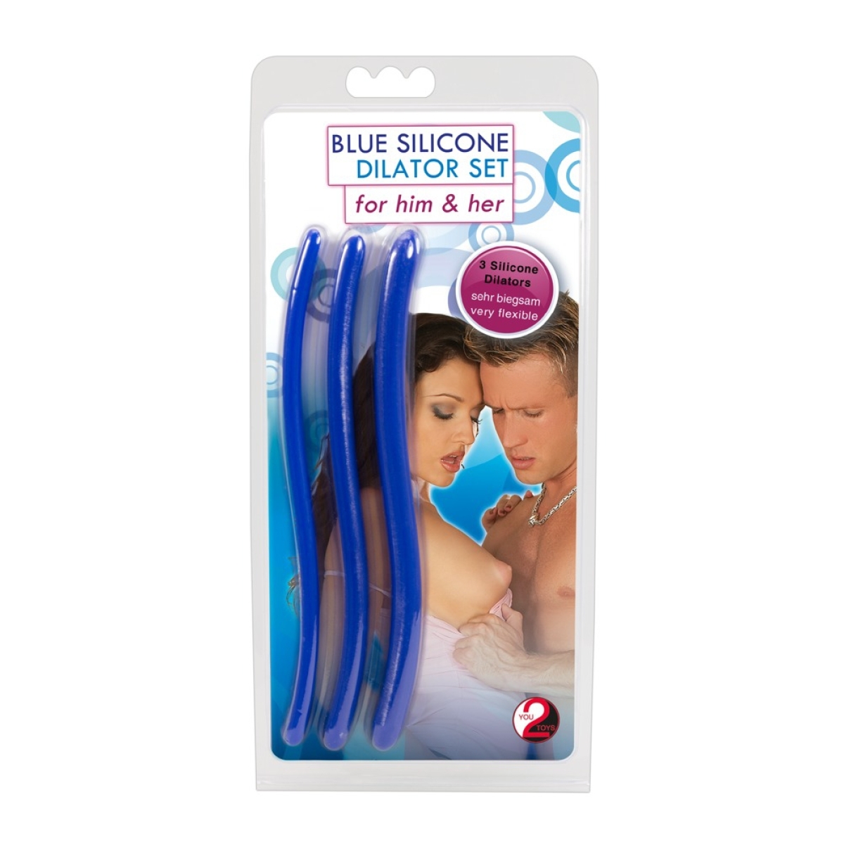 lot de 3 tiges d uretre silicone bleues 16cm diametre 7 12mm 1