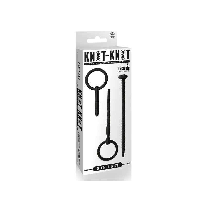 lot de 3 tiges et plug d uretre knot sound diametre 7mm 1