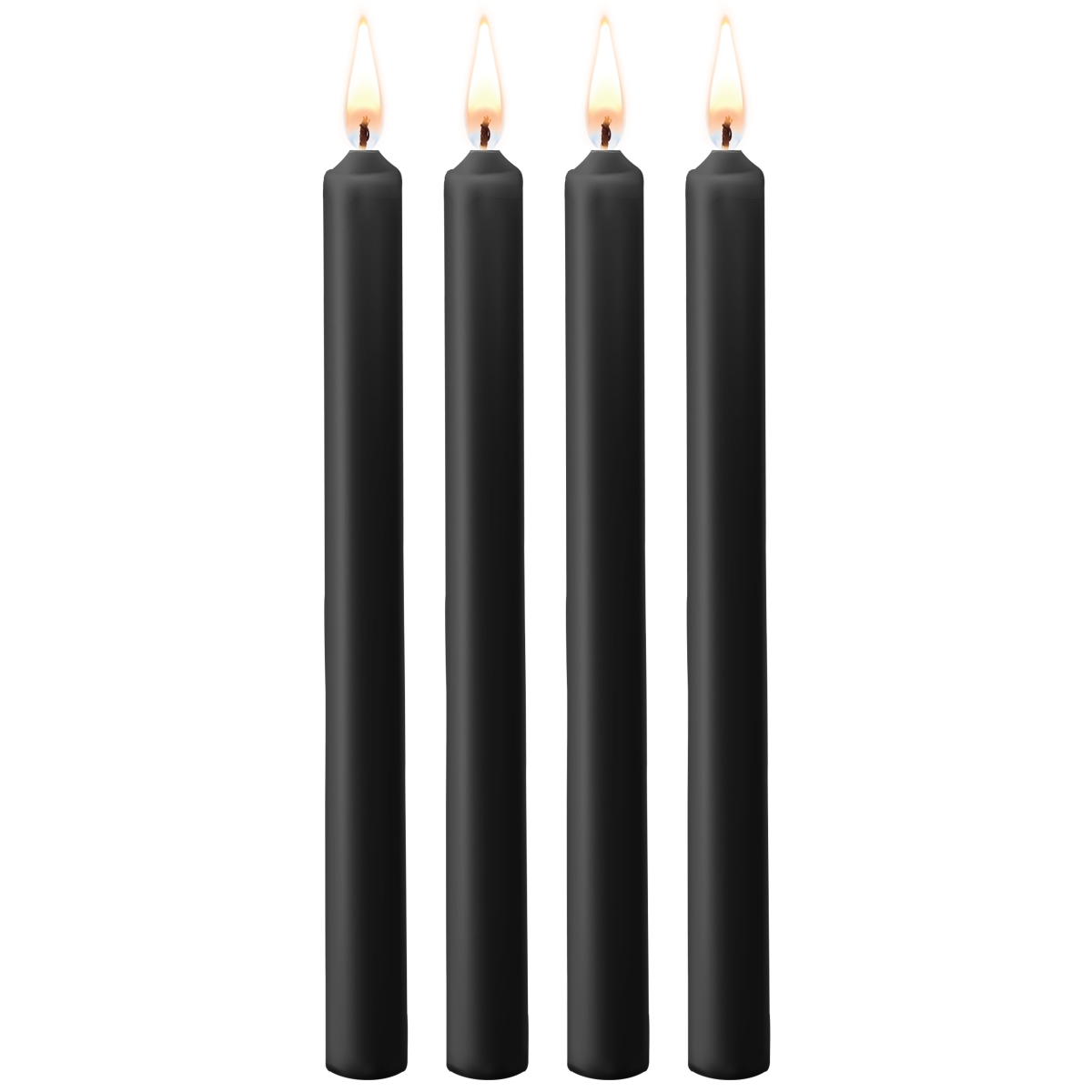 lot de 4 bougies sm teasing wax noire scaled